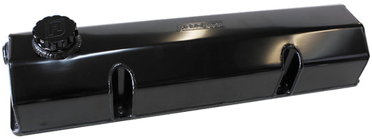 AF77-5000BLK-12 - 350 SB CHEV FABRICATED VALVE COVERS BLACK -12ORB SBC EARLY
