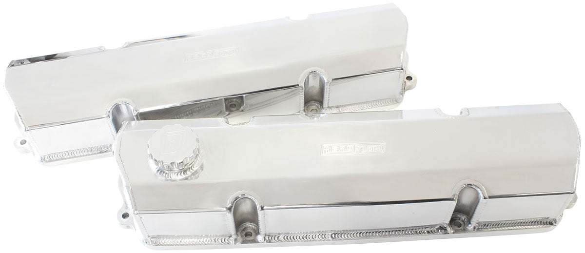 AF77-5004 - 253 308 HOLDEN FABRICATED VALVE COVERS POLISHED EARLY