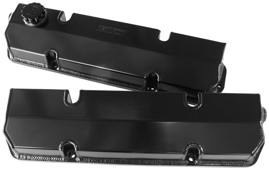 AF77-5005BLK - 304 EFI HOLDEN FABRICATED VALVE COVERS BLACK LATE