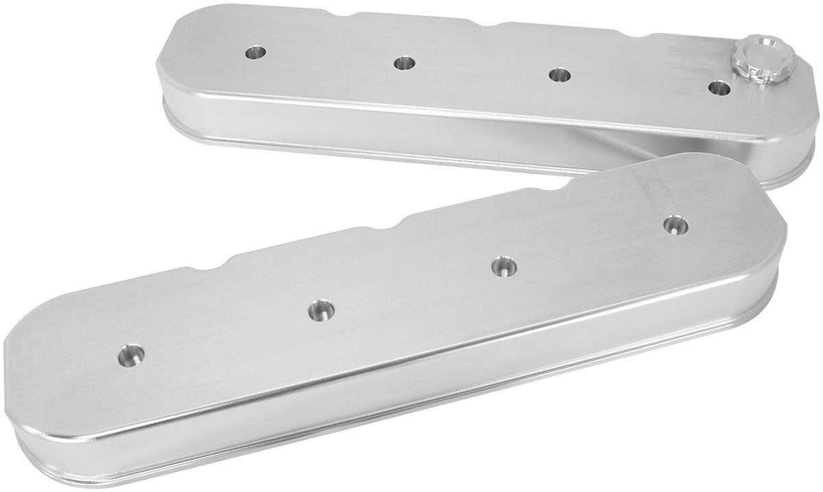 AF77-5011 - GM LS BILLET VALVE COVERS PAIRRAW NO LOGO NO COILS