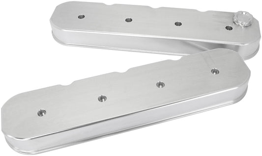 AF77-5011 - GM LS BILLET VALVE COVERS PAIRRAW NO LOGO NO COILS