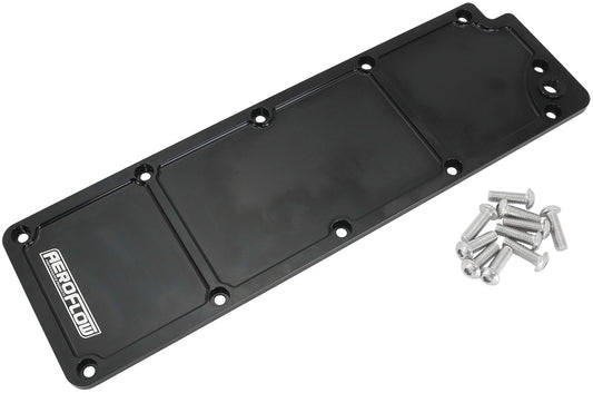 AF77-5016BLK - GM LS3 BILLET VALLEY PLATE COVER BLACK LS DOD AFM DELETE