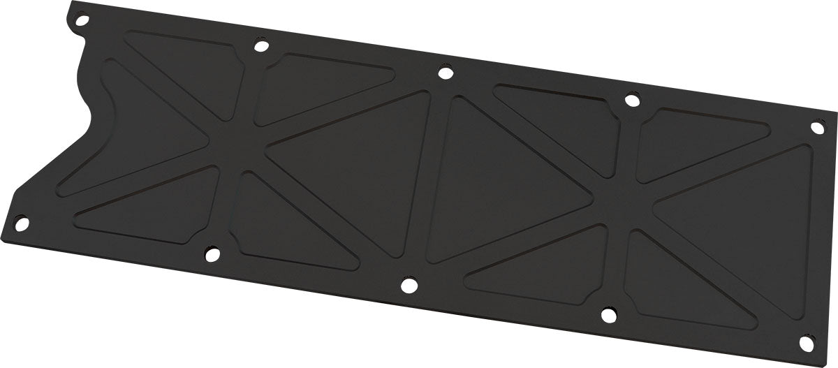 AF77-5025BLK - GM LS1 TRUSSED VALLEY PLATE COVER BLACK ALLOY LS CAST