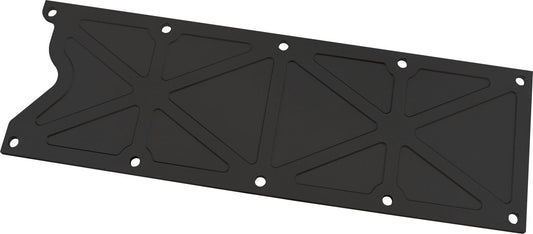 AF77-5025BLK - GM LS1 TRUSSED VALLEY PLATE COVER BLACK ALLOY LS CAST
