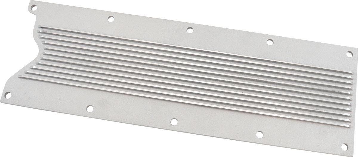 AF77-5026 - GM LS1 FINNED VALLEY PLATE COVER NATURAL CAST ALLOY LS