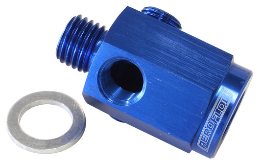 AF810-M12-02 - M12 X 1.5 EXTENSION WITH 1/8" NPT PORT BLUE