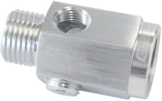 AF810-M16-02S - M16 X 1.5 EXTENSION WITH 1/8" NPT PORT SILVER