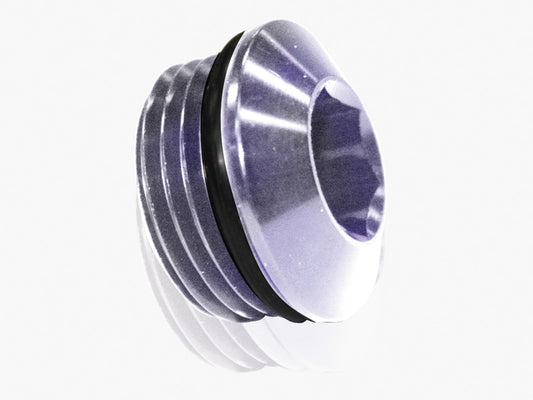 AF813-03S - ORB SLIMLINE PORT PLUG -3AN SILVER FINISH