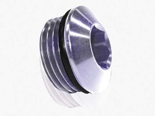 AF813-06S - ORB SLIMLINE PORT PLUG -6AN SILVER FINISH