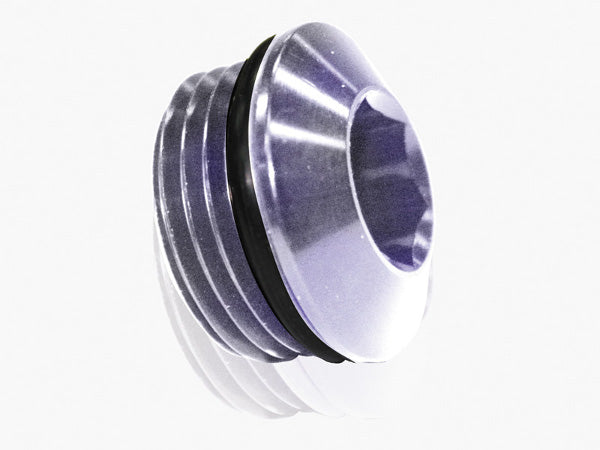 AF813-20S - ORB SLIMLINE PORT PLUG -20AN SILVER FINISH