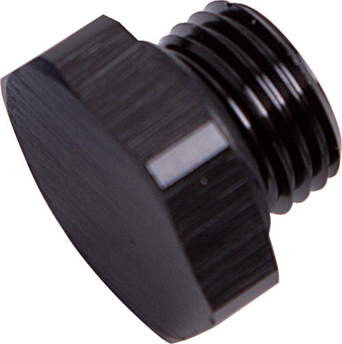 AF814-04BLK - ORB HEX PORT PLUG -4AN BLACK FINISH
