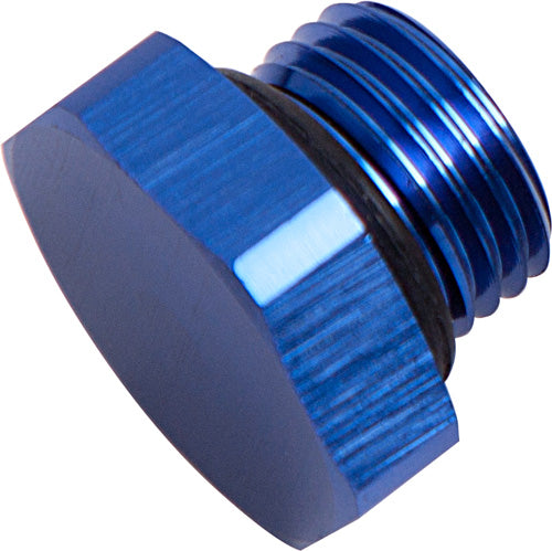 AF814-06 - ORB HEX PORT PLUG -6AN BLUE FINISH