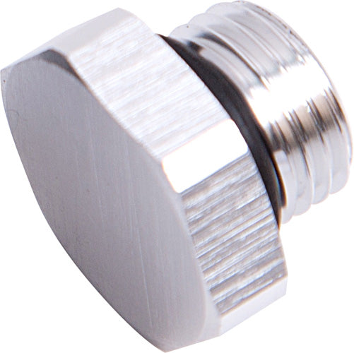 AF814-08S - ORB HEX PORT PLUG -8AN SILVER FINISH