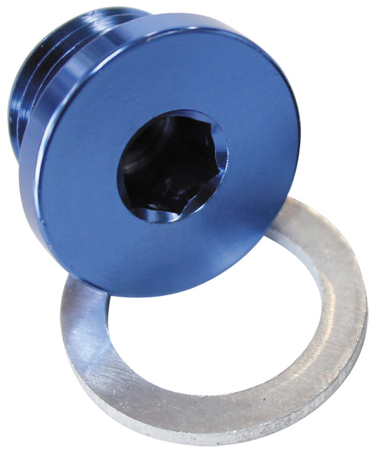 AF814-M18 - METRIC PORT PLUG M18 X 1.5 BLUE LOW PROFILE HEX PLUG
