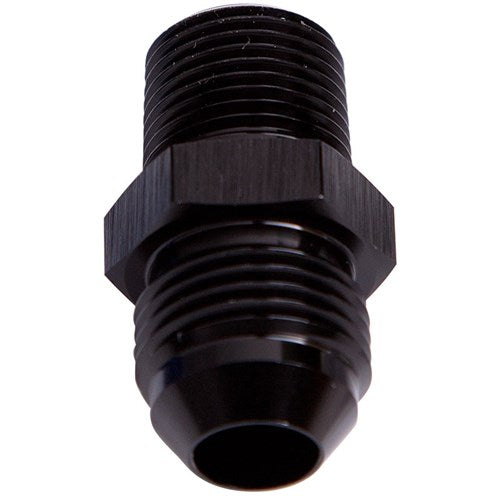 AF816-08-12BLK - NPT to Straight Male Flare Adapter 3/4" to -8AN Black Finish