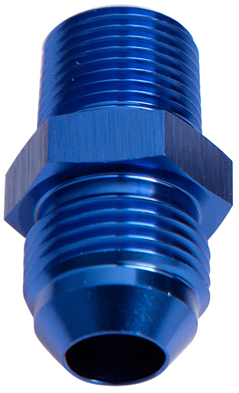AF816-03 - MALE FLARE -3AN TO 1/8" NPT BLUE MALE FLARE TO NPT ADAPTER