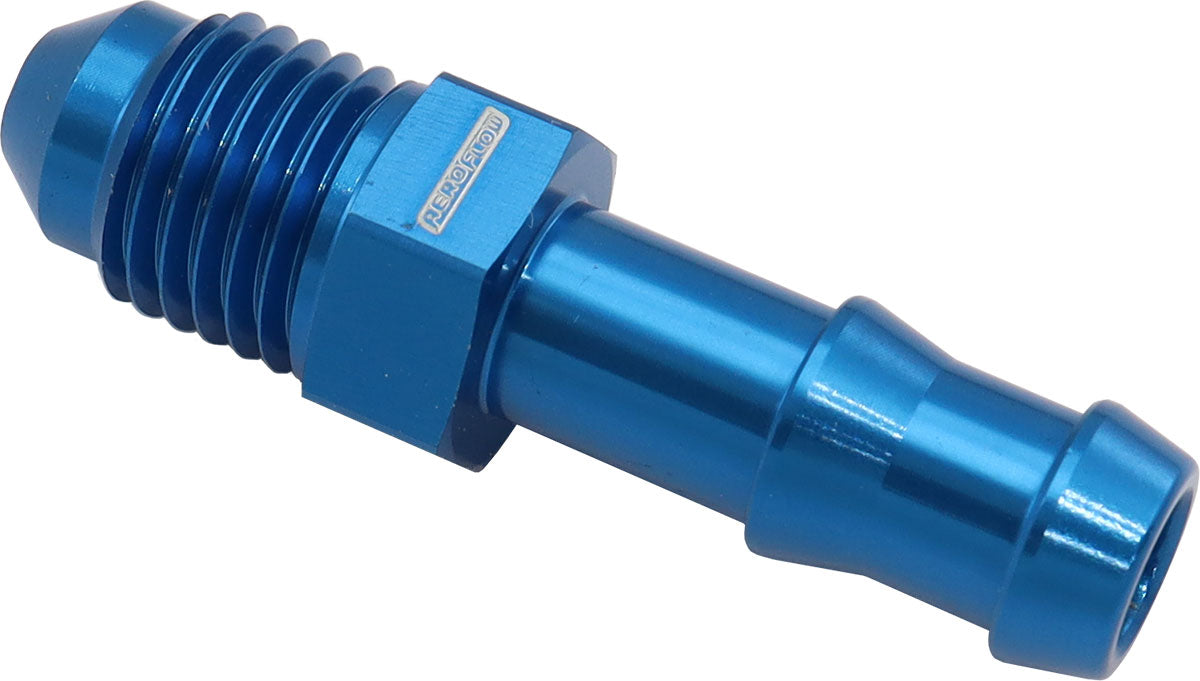 AF817-05-04 - 8MM BARB TO -4AN ADAPTER BLUE MALE 8MM TO MALE -4AN