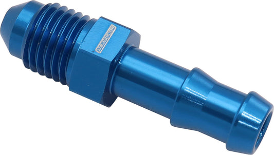 AF817-05-04 - 8MM BARB TO -4AN ADAPTER BLUE MALE 8MM TO MALE -4AN