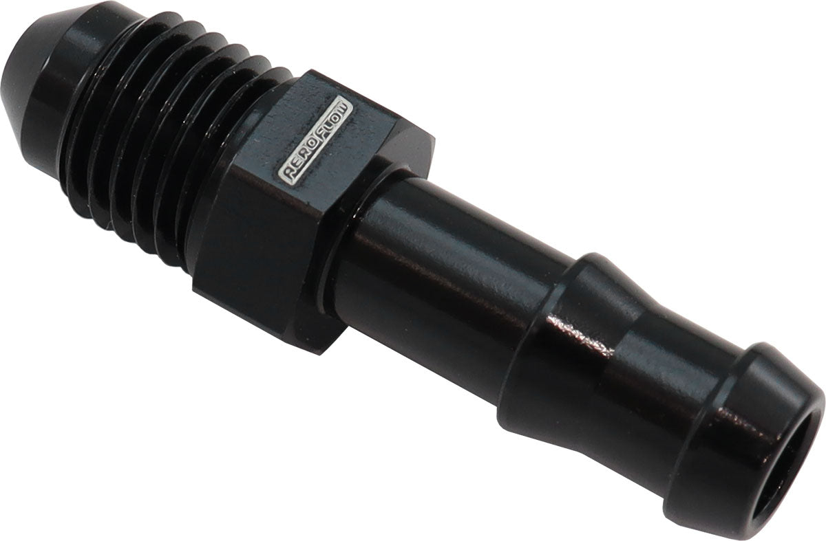 AF817-05-04BLK - 8MM BARB TO -4AN ADAPTER BLACK MALE 8MM TO MALE -4AN