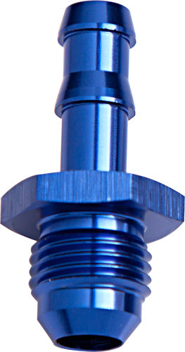 AF817-06 - 3/8" BARB TO -6AN ADAPTER BLUE MALE 3/8" TO MALE -6AN