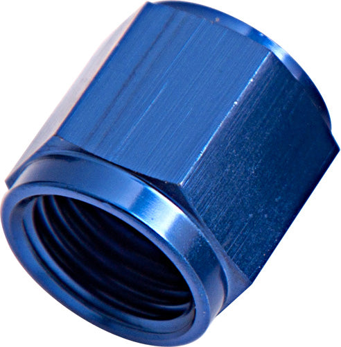 AF818-04 - TUBE NUT -4AN TO 1/4" TUBE BLUE -4AN TO 1/4" HARD LINE