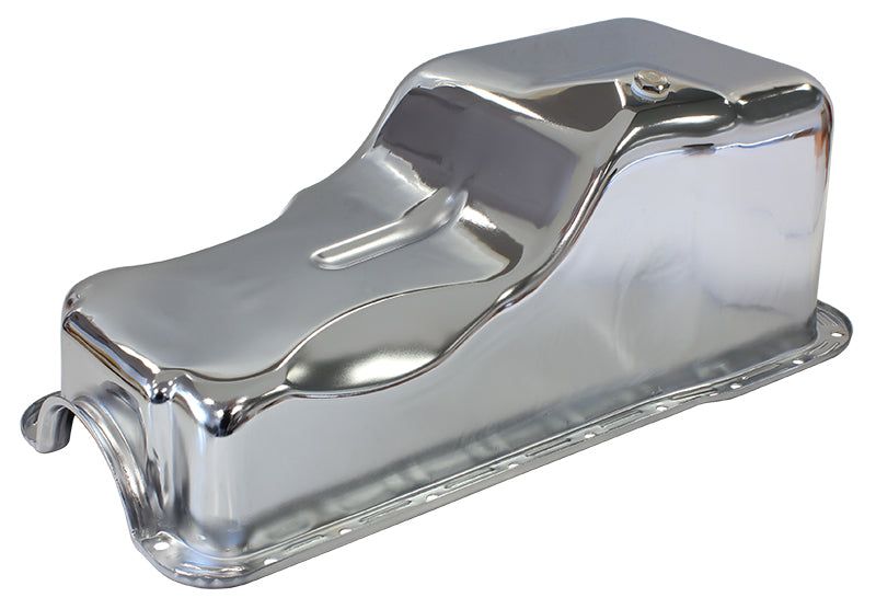 AF82-9078C - STOCK OIL PAN FORD 289-302W FRONT SUMP CHROME