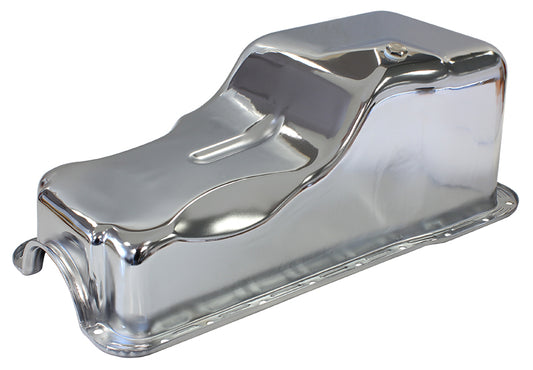 AF82-9078C - STOCK OIL PAN FORD 289-302W FRONT SUMP CHROME