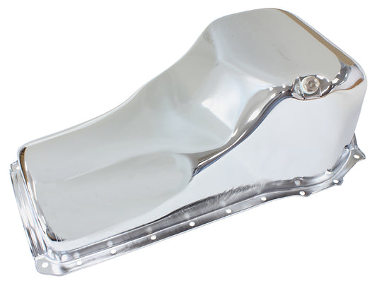 AF82-9310C - STOCK OIL PAN FORD 351C FRONT SUMP CHROME