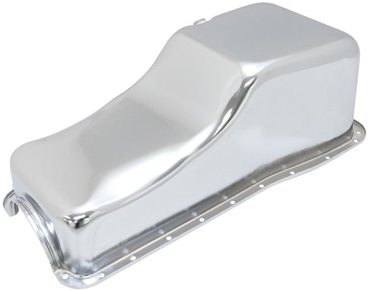 AF82-9343C - STOCK FORD 429-460 V8 OIL PAN CHROME STEEL OIL PAN BIG BLOCK