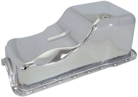 AF82-9532C - STOCK FORD 351W V8 OIL PAN CHROME OIL PAN SBF 351W
