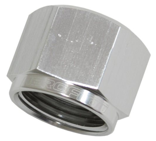 AF820-06S - FLARE CAP FEMALE -6AN SILVER -6AN FEMALE BLANK OFF
