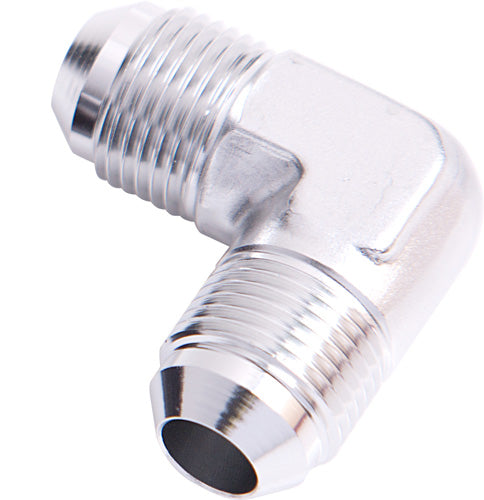 AF821-10S - MALE FLARE UNION 90 DEG -10AN SILVER MALE TO MALE 90 DEG