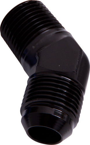 AF823-12BLK - MALE 45 DEG 3/4" NPT TO -12AN BLACK MALE NPT TO AN 45 DEG