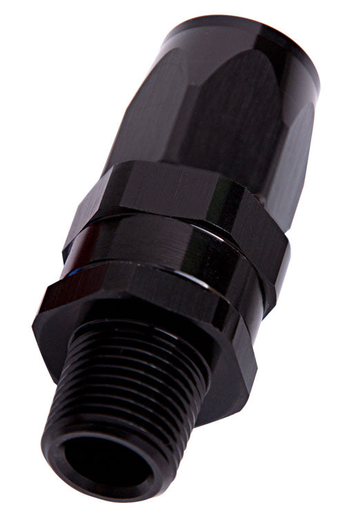 AF830-06-02BLK - MALE 1/8" NPT STRAIGHT TO -6ANBLACK FULL SWIVEL STRAIGHT