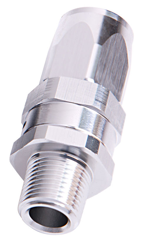 AF830-08-06S - MALE 3/8" NPT STRAIGHT TO -8ANSILVER FULL SWIVEL STRAIGHT