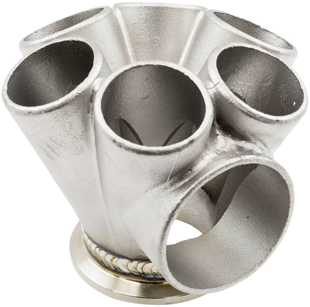 AF8307-4000 - 6 INTO 1 TURBO MERGE COLLECTORV-BAND GT30 50MM WASTEGATE ROUND Aeroflow - AF 8307-4000
