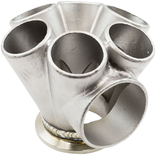 AF8307-4000 - 6 INTO 1 TURBO MERGE COLLECTORV-BAND GT30 50MM WASTEGATE ROUND Aeroflow - AF 8307-4000