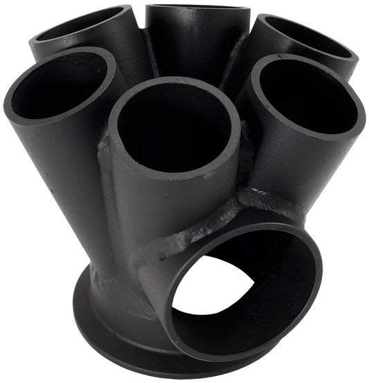 AF8310-4000 - 6 INTO 1 TURBO MERGE COLLECTORV-BAND GT42 50mm WASTEGATE ROUND Aeroflow - AF 8310-4000