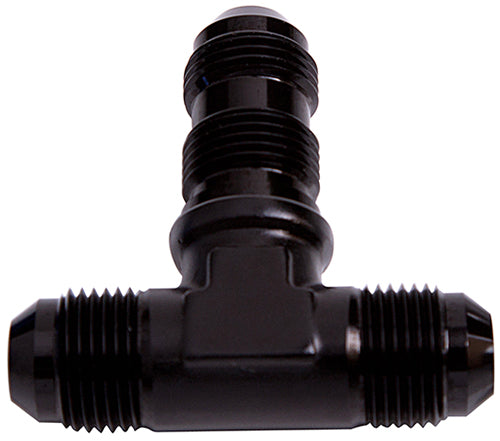 AF834-12BLK - BULKHEAD TEE -12AN BLACK BULKHEAD ON SIDE