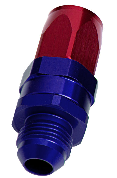 AF840-12 - MALE -12AN TO -12AN HOSE END BLUE STRAIGHT MALE TO MALE