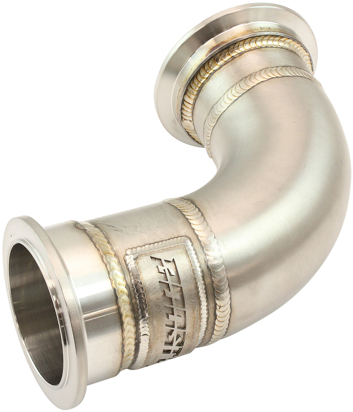 AF8400-2012 - GM LS TWIN TURBO LONG S/S TURN UP ADAPTER SINGLE V-BAND MANIFOLD Aeroflow AF 8400-2012