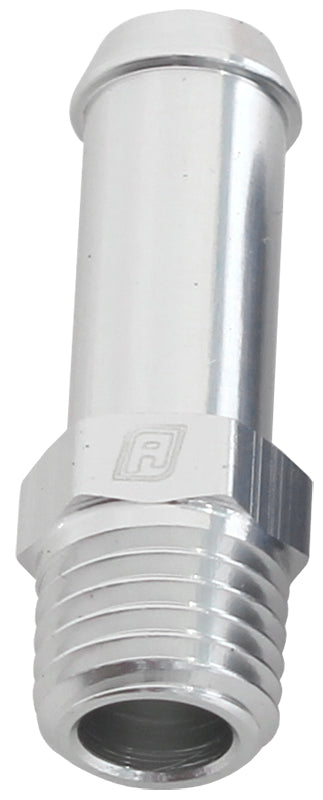 AF841-04-01S - MALE 1/16" NPT TO 1/4" BARB SILVER STRAIGHT MALE TO MALE