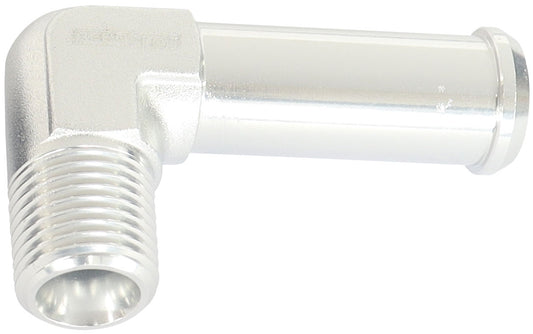 AF842-02-06S - 90 DEG 1/8" NPT TO 3/8" BARB SILVER 90 DEG MALE TO MALE