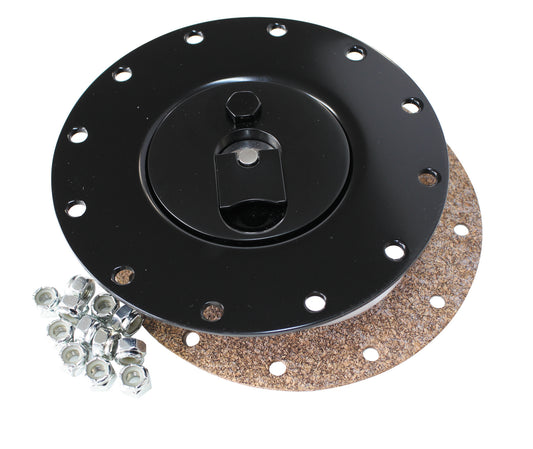 AF85-2005BLK - BLACK ALUMINIUM FUEL CAP RCI CAP-GASKET-BOLTS RCI CELL