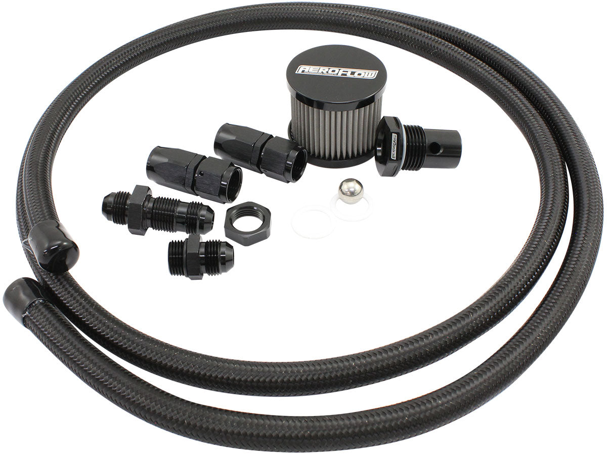AF85-2020 - FUEL CELL BREATHER KIT SETUP LOOP ROLL OVER -8AN VENT VALVE