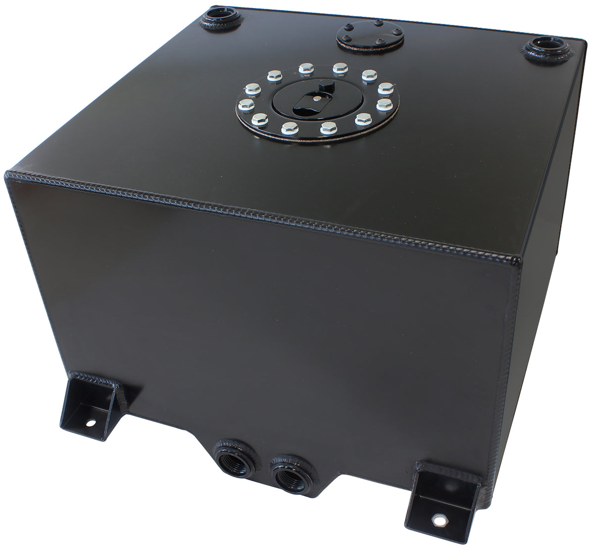 AF85-2100ABLK - BLACK ALLOY FUEL CELL 38 LITRE10 US GALLONS WITH CAVITY/SUMP
