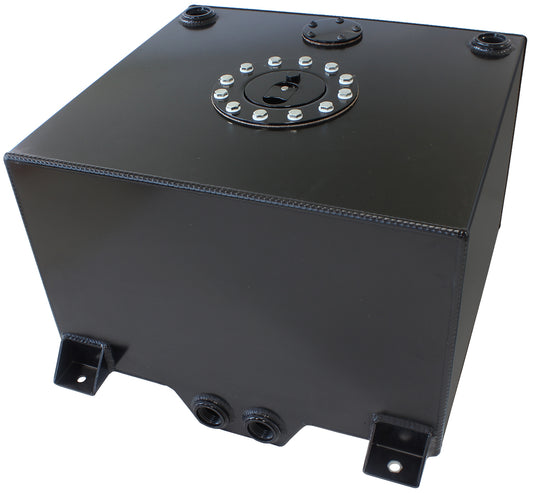 AF85-2100ABLK - BLACK ALLOY FUEL CELL 38 LITRE10 US GALLONS WITH CAVITY/SUMP