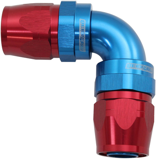 AF853-08-08 - 90 DEG -8AN TO -8AN CUTTER FULL FLOW DOUBLE HOSE ENDS