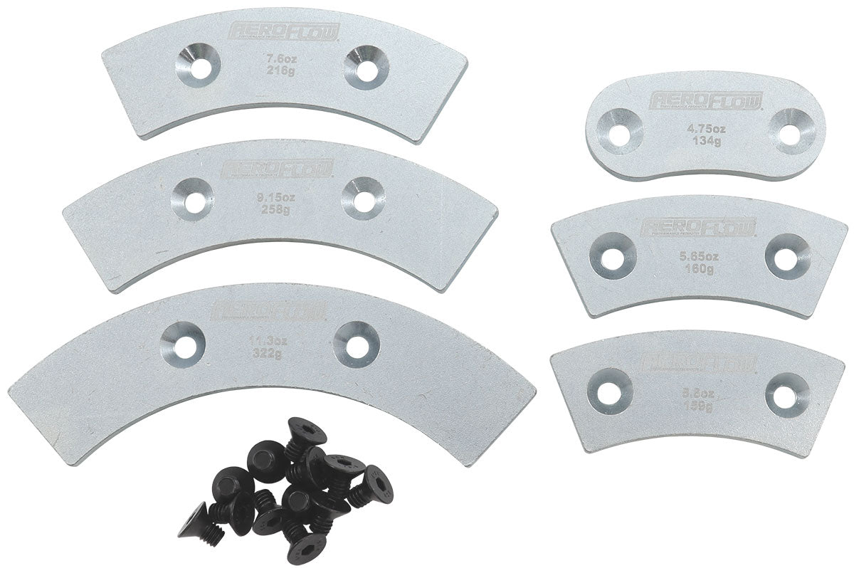 AF87-000 - FLYWHEEL COUNTER WEIGHTS GM & FORD 4.7 5.6 7.6 9.1 11.3 oz weights Aeroflow - AF 87-000