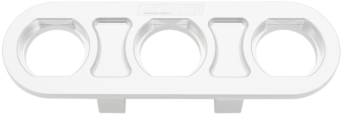 AF88-2020 - BILLET BULKHEAD PLATE 3 PORT MODULAR UNIVERSAL POLISHED AN AC Aeroflow - AF 88-2020